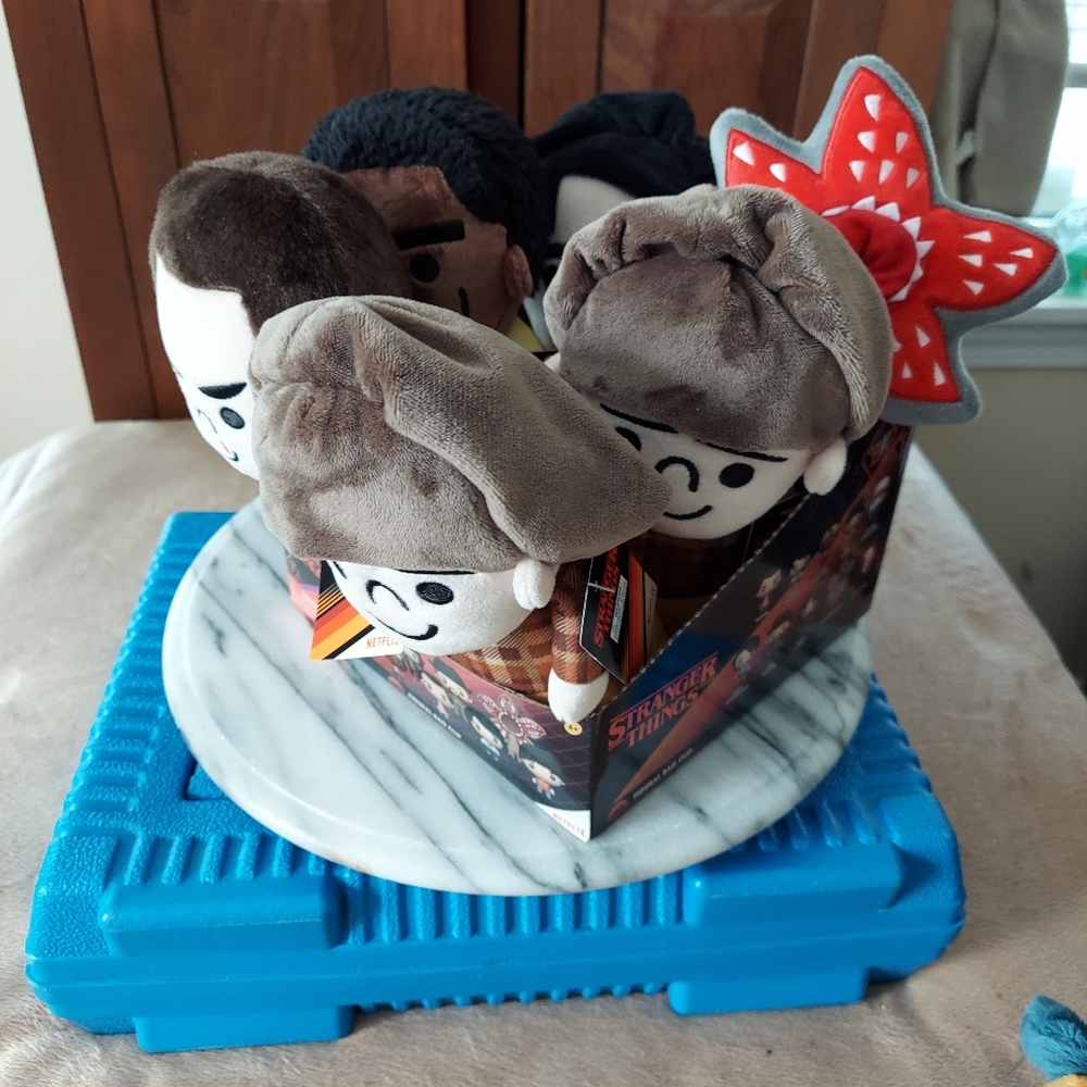 Plush Set - Brown & Red Kids Stuffed Characters